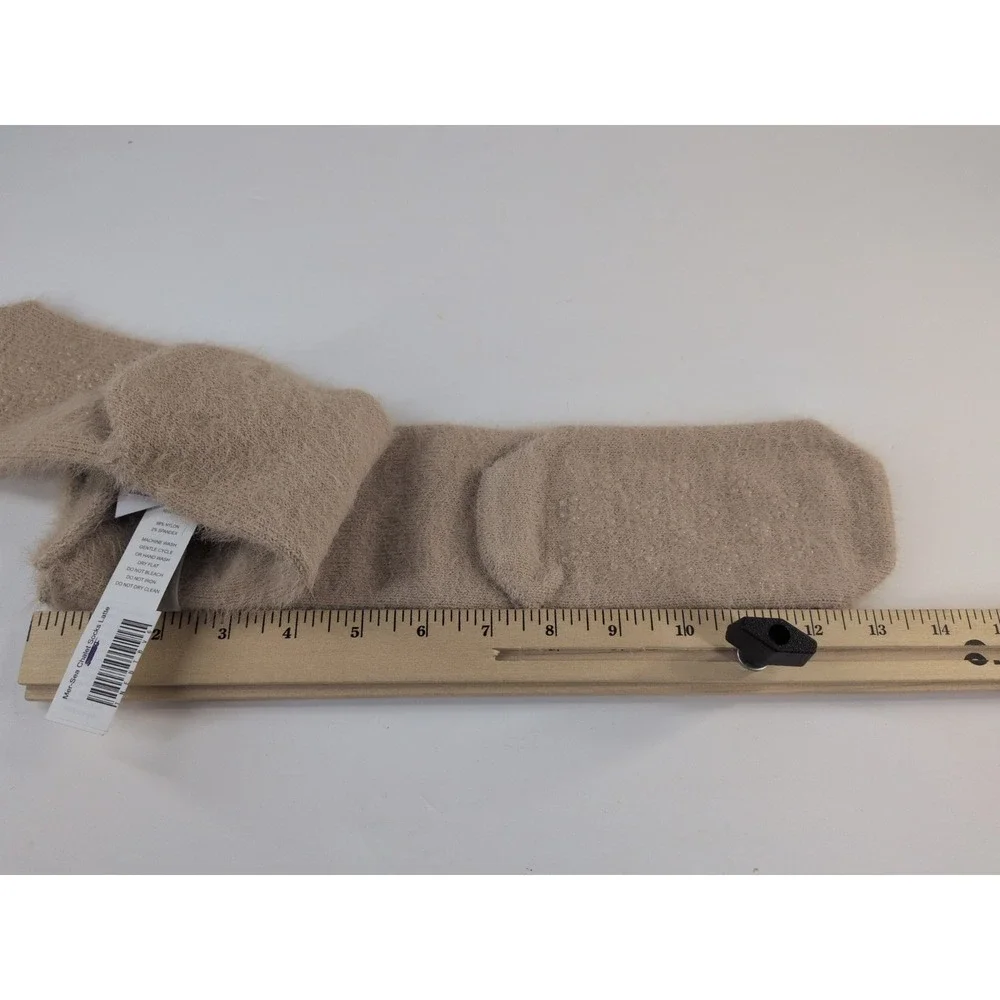 NWT RARE FIND😍MerSea Womens Slipper Socks Chalet Latte Non-Slip Cozy‎ Luxury
